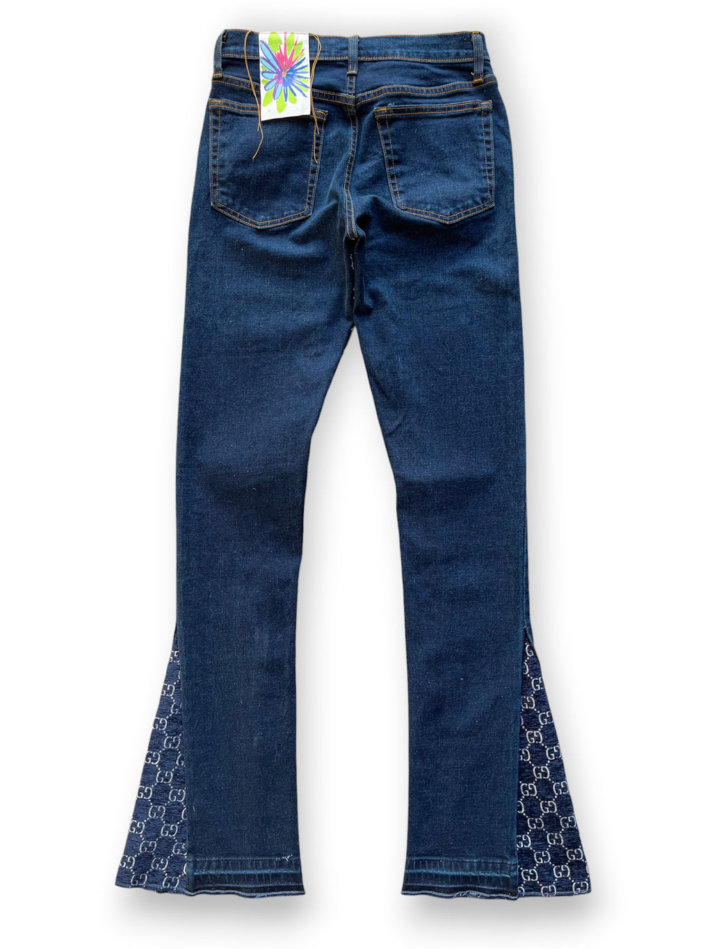 BLUEBERRY GG MONOGRAM FLARE DENIM (25/25)