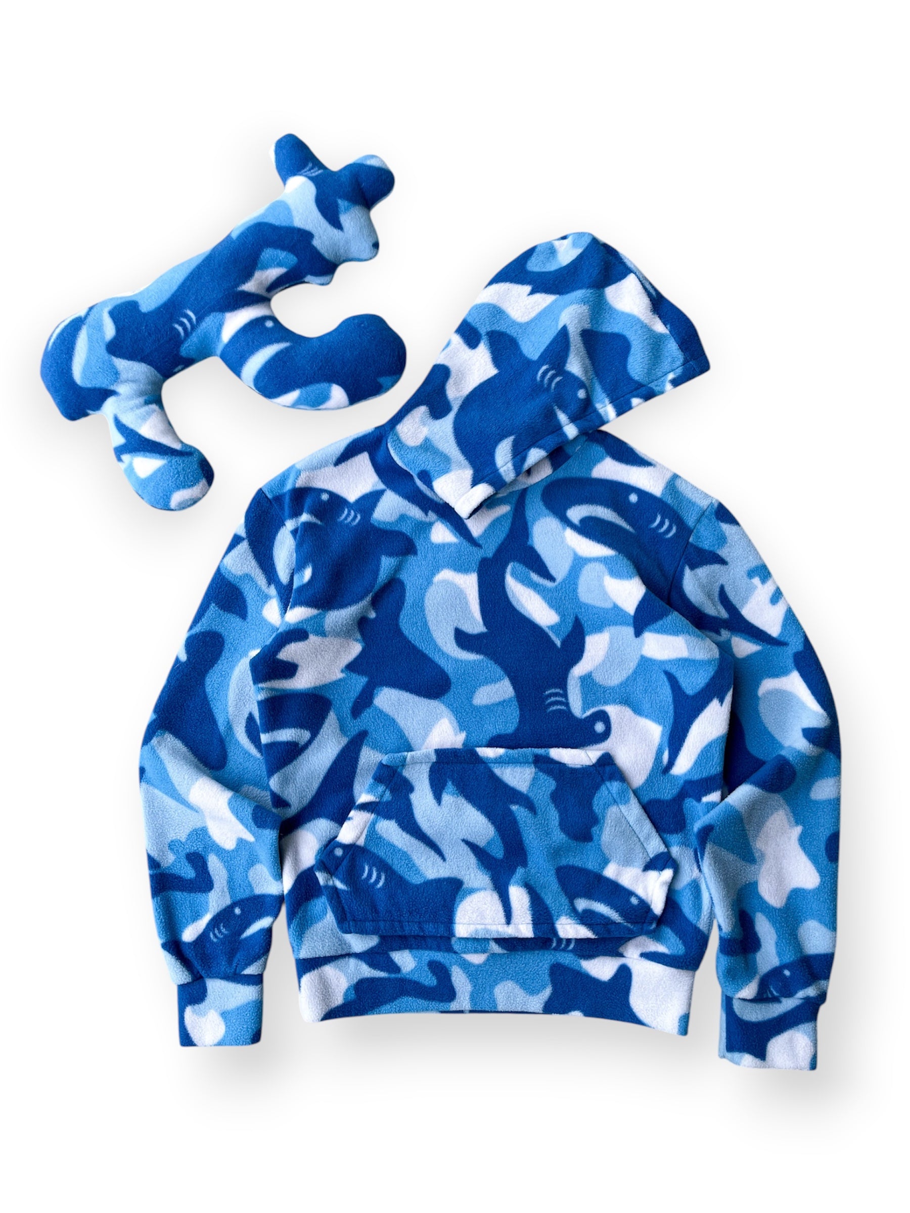GH-1 BIG FISH SHARK CAMO HOODIE + DRACO